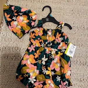 Volcom Multicolor Floral Baby Outfit